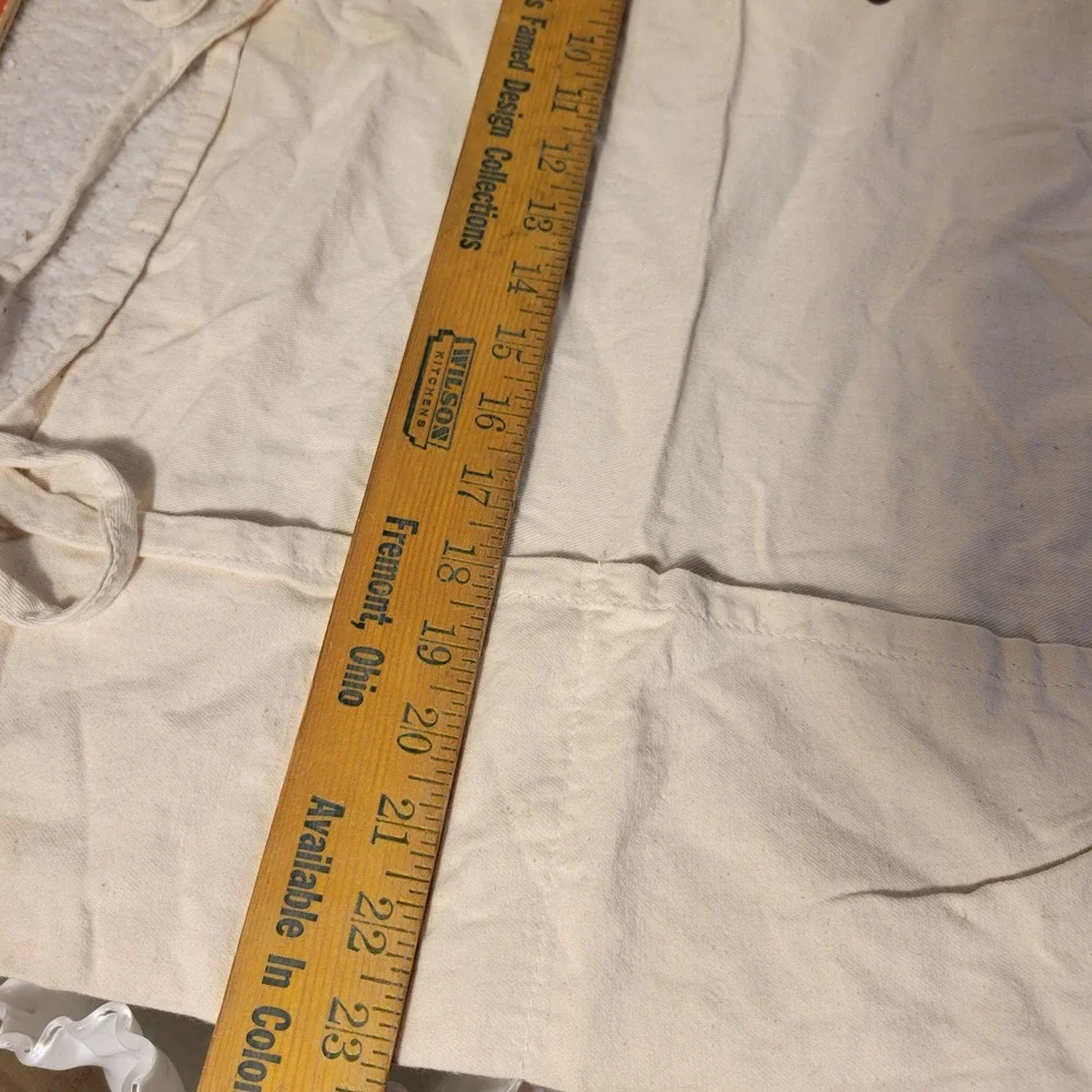 Vintage Success Brown Rice Apron Natural Cotton Canvas Made in USA Augusta Pocke